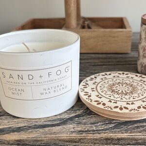 SAND + FOG Ocean Mist Candle with Wooden Lid